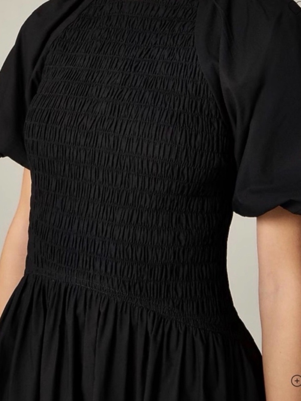 NWT J. Crew Smocked Midi Dress - Picture 3 of 6